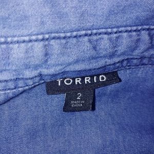 torrid Tops - Torrid Jean shirt size 2 torrid Tops - Torrid Jean shirt size 2
